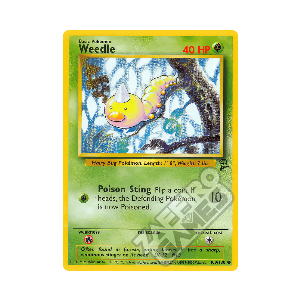 100/130 Weedle Comune (ENG) - Set Base 2-2 rr