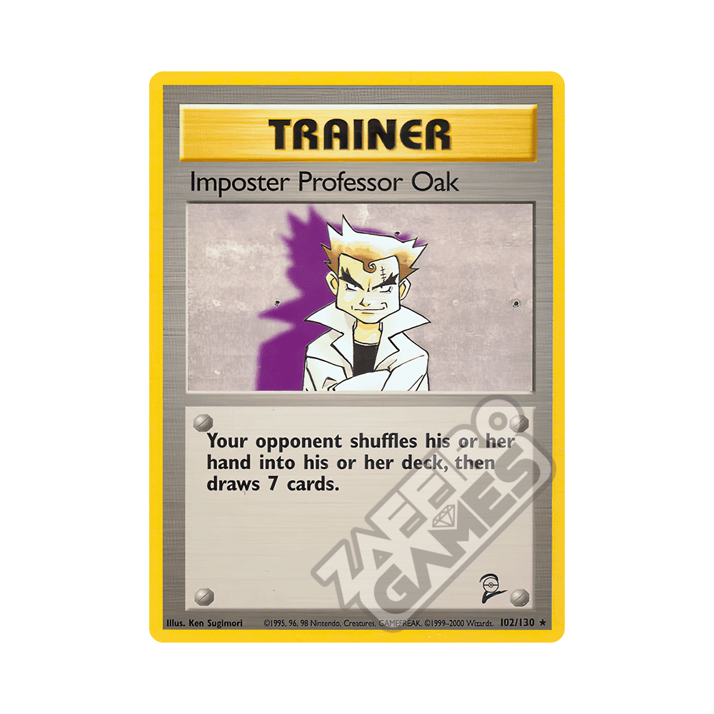 102/130 Imposter Professor Oak Rara (ENG) - Set Base 2 rr