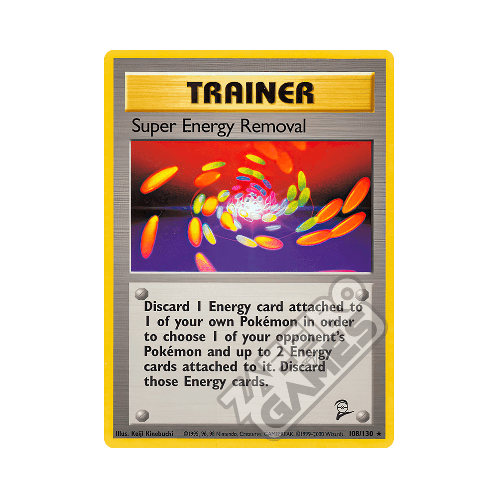 108/130 Super Energy Removal Rara (ENG) - Set Base 2 rr