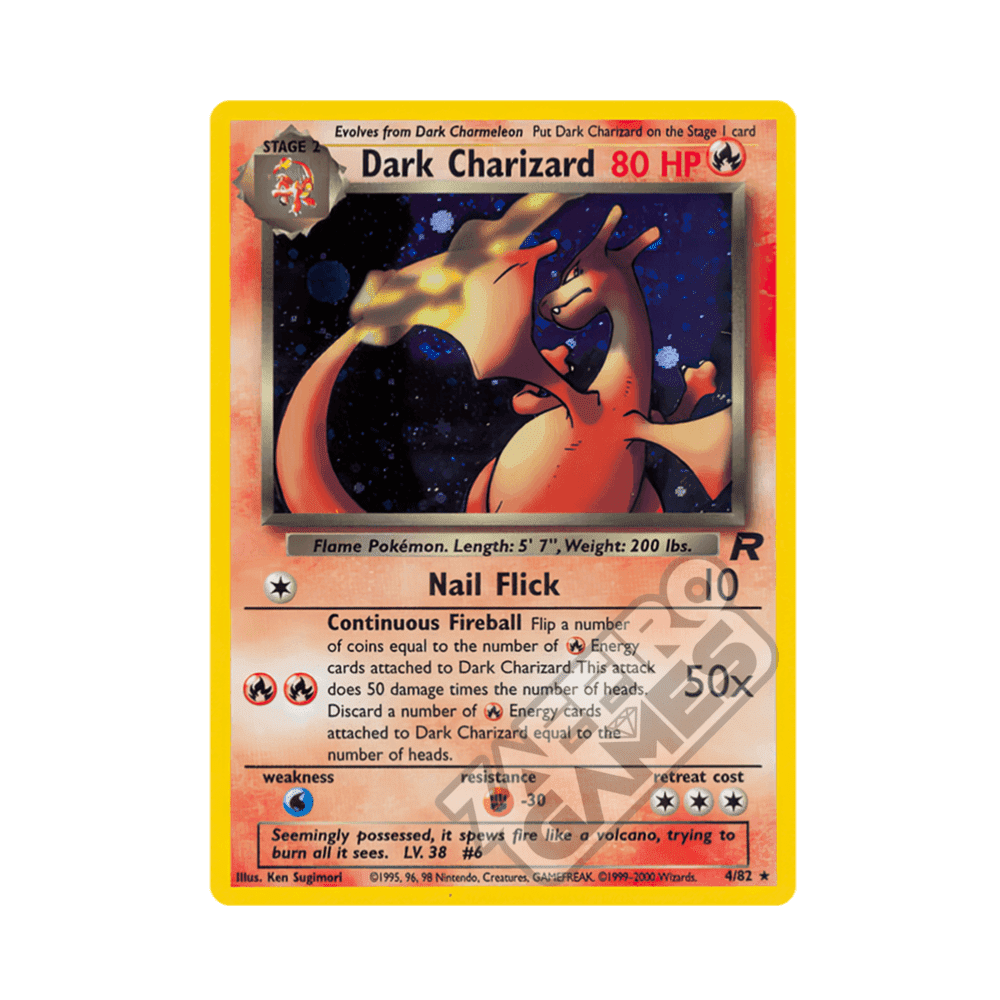 04/82 Dark Charizard Holo Unlimited (ITA) - Team Rocket rr