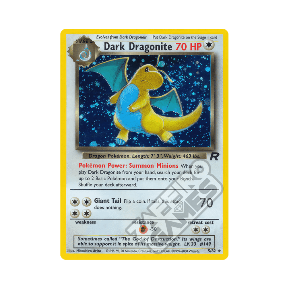 05/82 Dark Dragonite Holo Unlimited (ITA) - Team Rocket rr