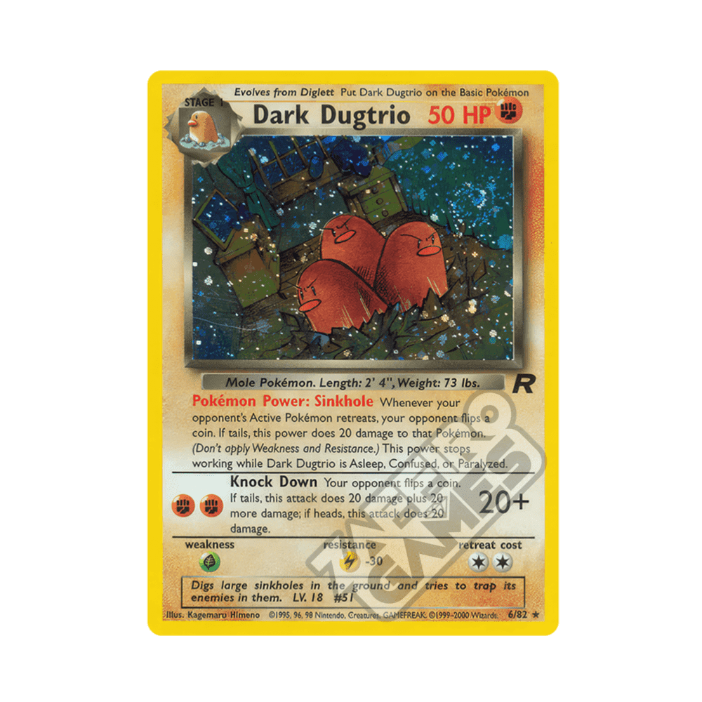 06/82 Dark Dugtrio Holo Unlimited (ITA) - Team Rocket rr