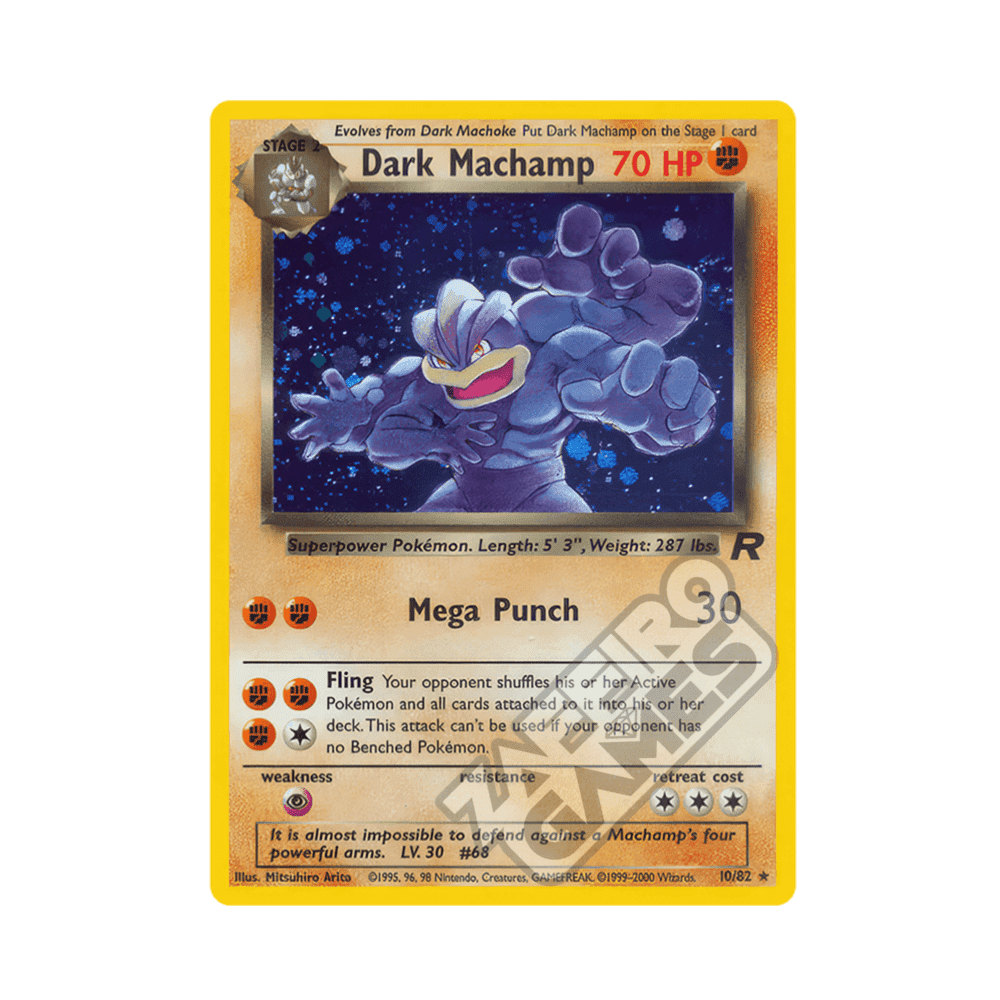 10/82 Dark Machamp Holo Unlimited (ITA) - Team Rocket rr