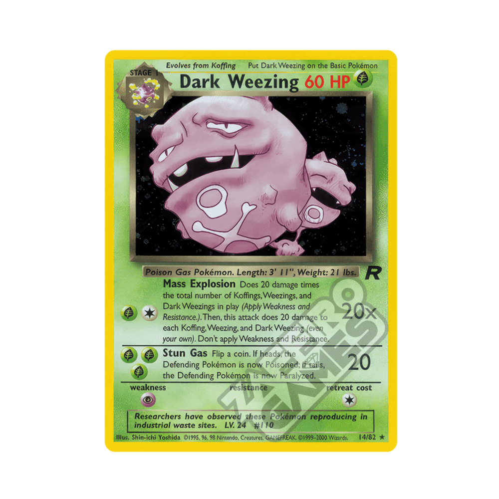 14/82 Dark Weezing Holo Unlimited (ITA) - Team Rocket rr