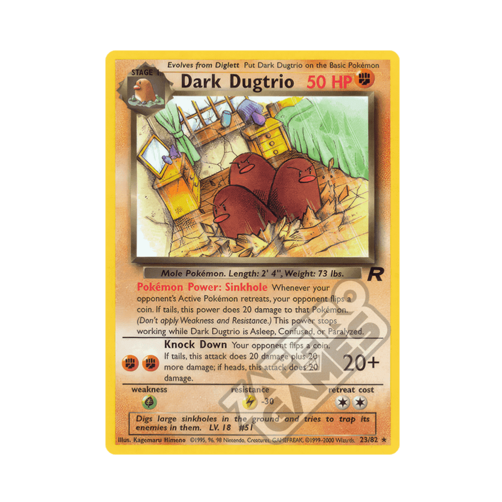 23/82 Dark Dugtrio Rara Unlimited (ITA) - Team Rocket rr