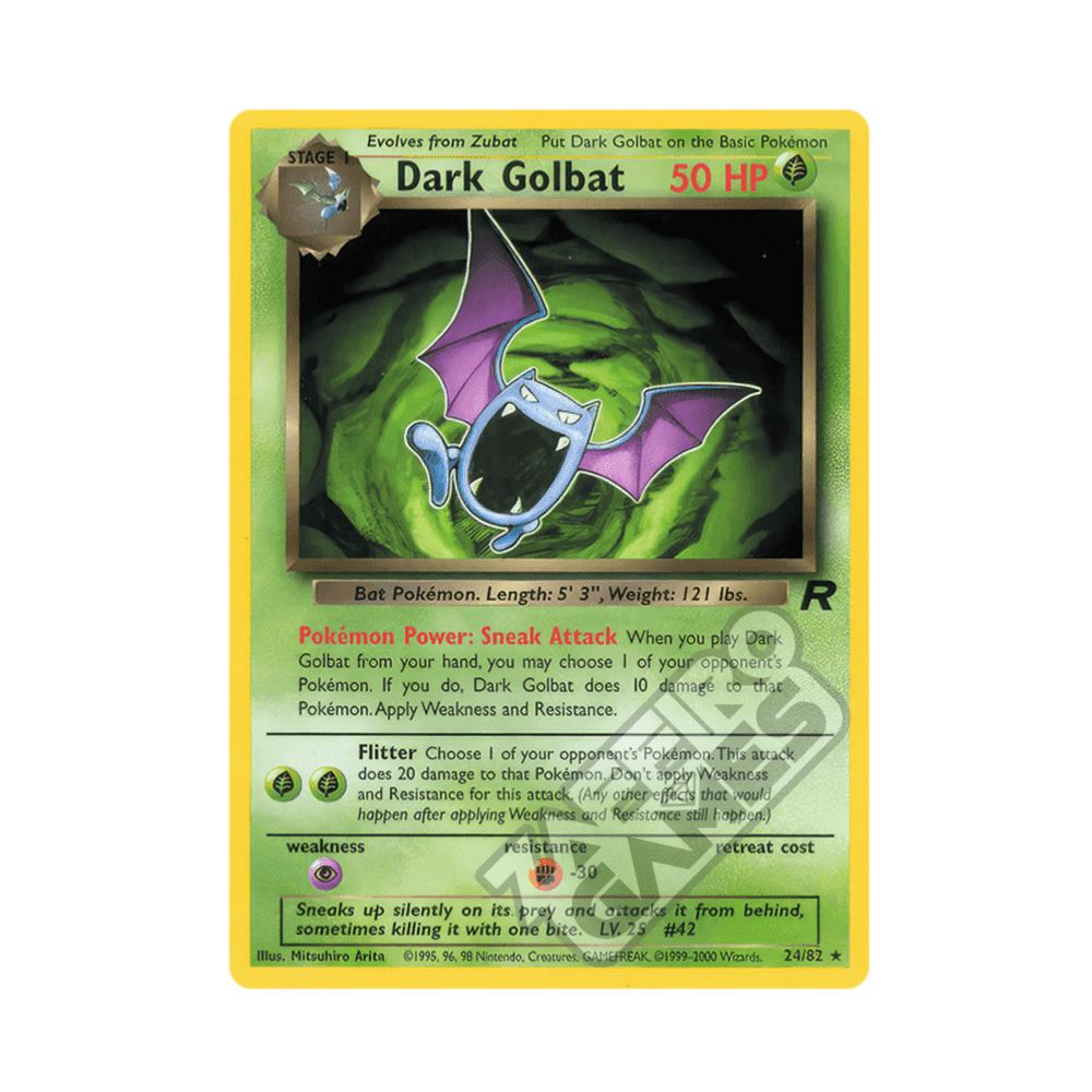 24/82 Dark Golbat Rara Unlimited (ITA) - Team Rocket rr