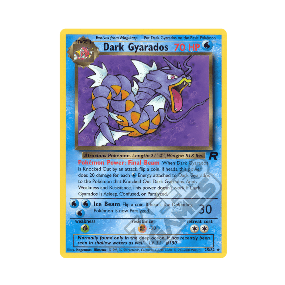 25/82 Dark Gyarados Rara Unlimited (ITA) - Team Rocket rr