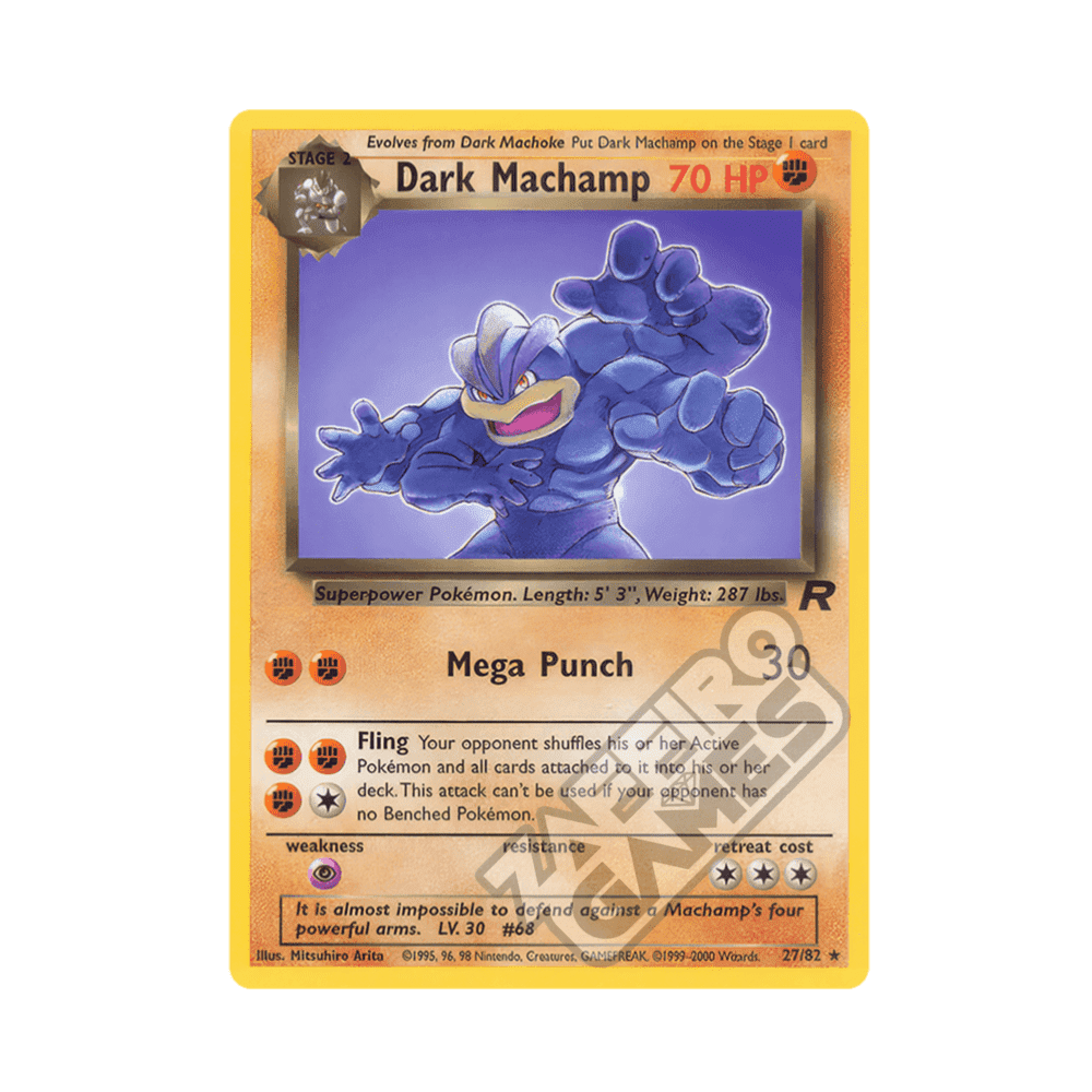 27/82 Dark Machamp Rara Unlimited (ITA) - Team Rocket rr