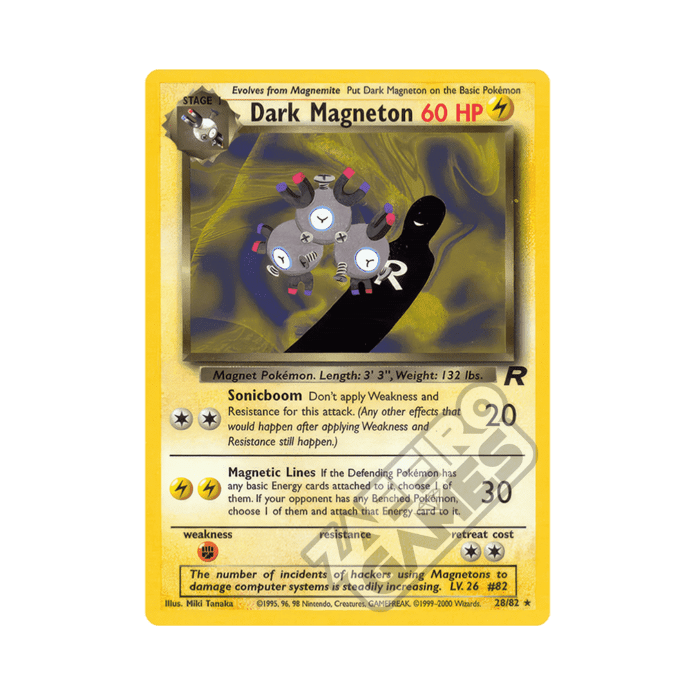 28/82 Dark Magneton Rara Unlimited (ITA) - Team Rocket rr