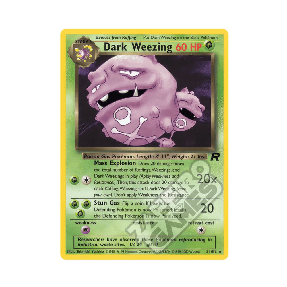 31/82 Dark Weezing Rara Unlimited (ITA) - Team Rocket rr