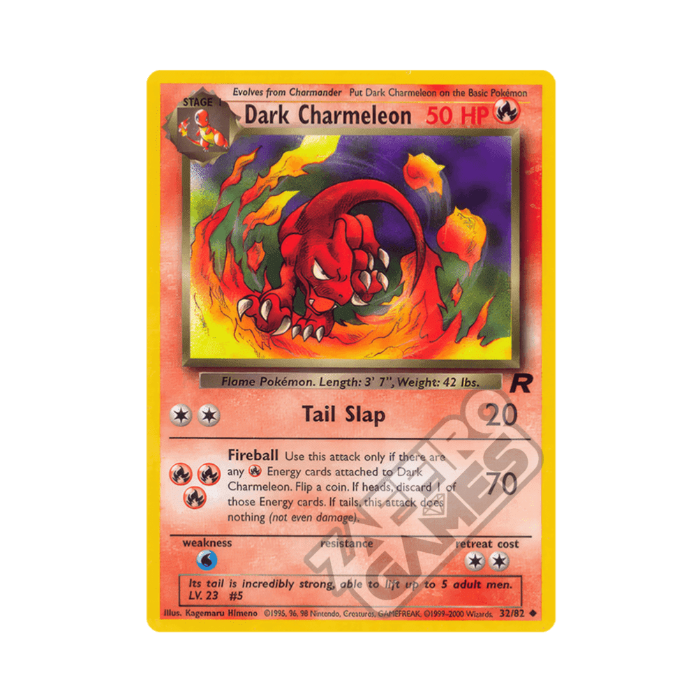 32/82 Dark Charmeleon Non Comune Unlimited (ITA) - Team Rocket rr