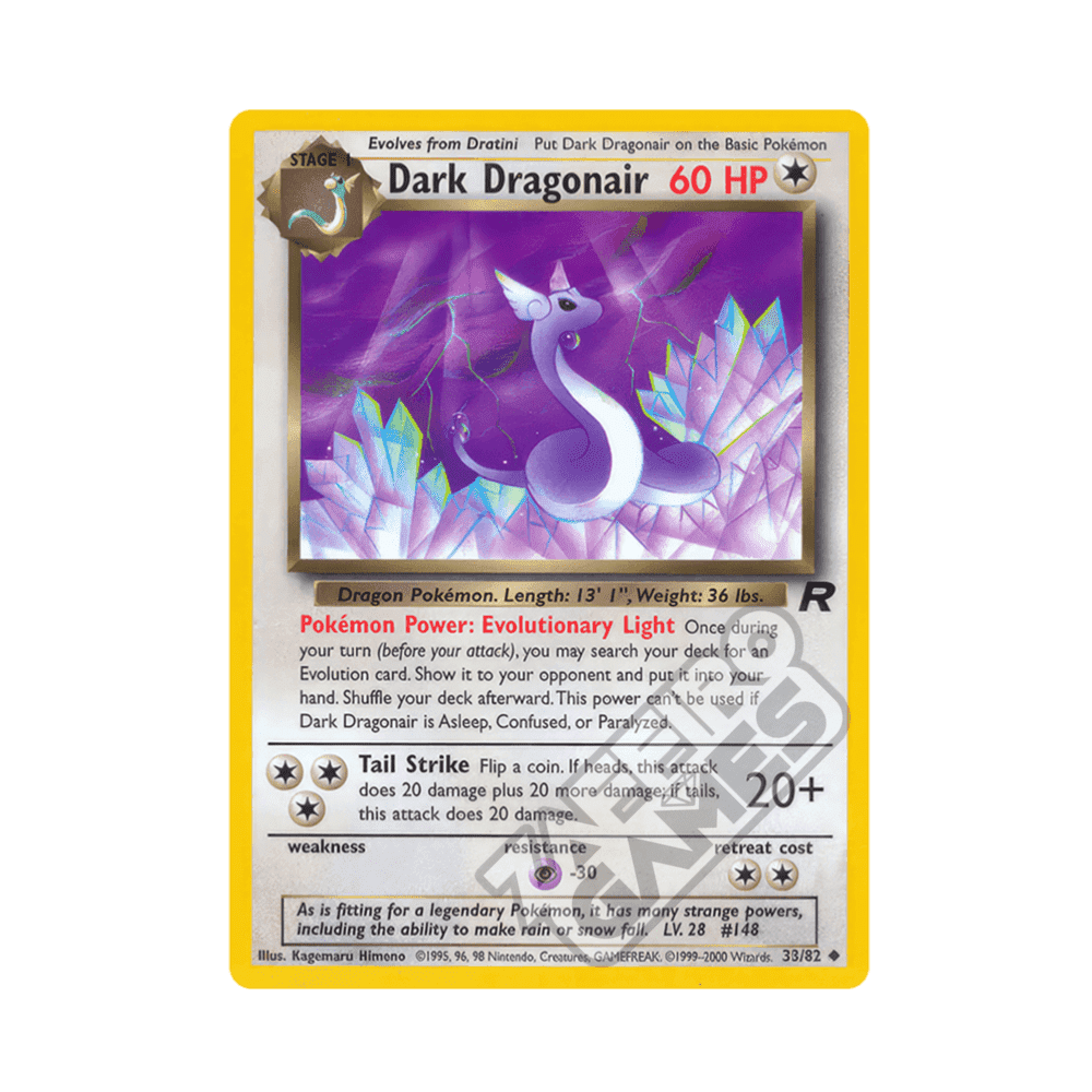 33/82 Dark Dragonair Non Comune Unlimited (ITA) - Team Rocket rr