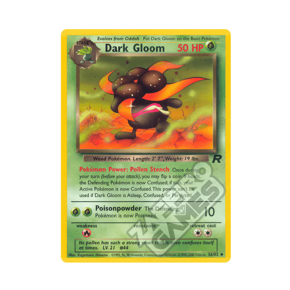 36/82 Dark Gloom Non Comune Unlimited (ITA) - Team Rocket rr