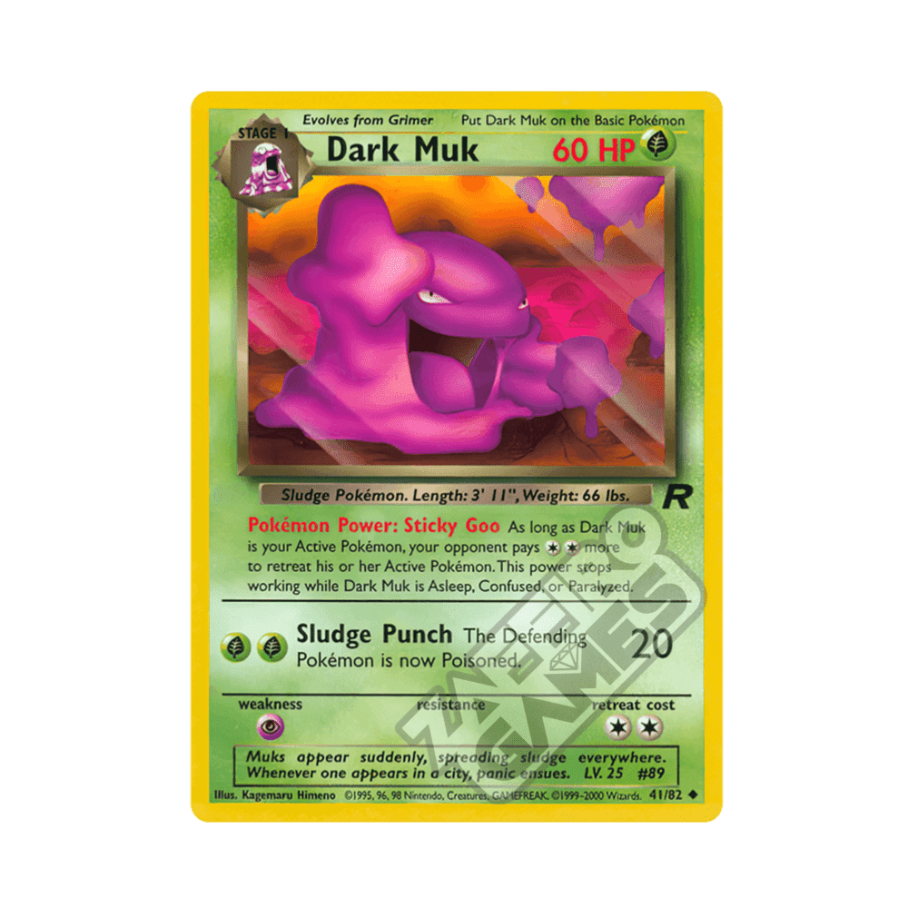 41/82 Dark Muk Non Comune Unlimited (ITA) - Team Rocket rr