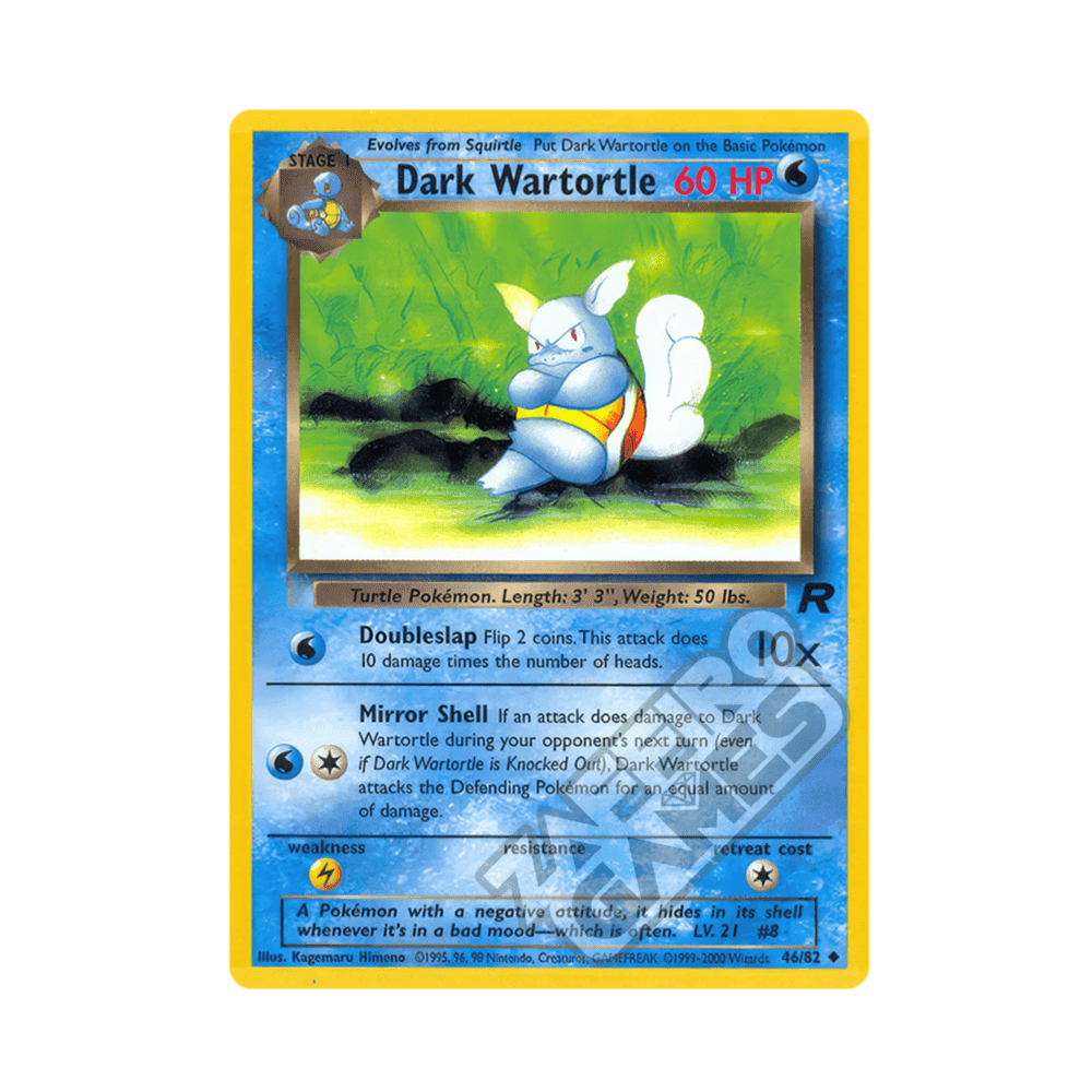 46/82 Dark Wartortle Non Comune Unlimited (ITA) - Team Rocket rr