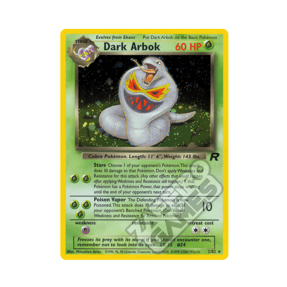 02/82 Dark Arbok Holo Unlimited (ITA) - Team Rocket rr