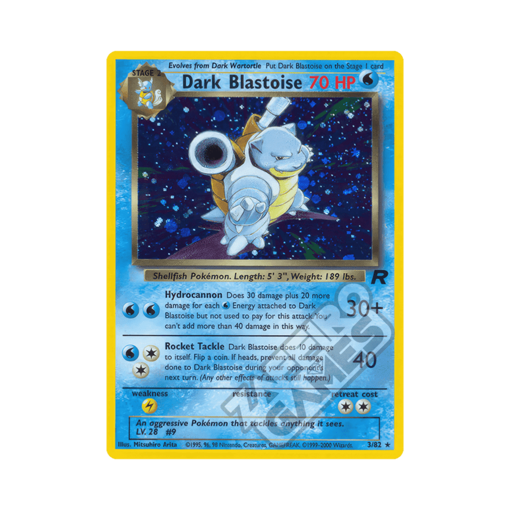 03/82 Dark Blastoise Holo Unlimited (ITA) - Team Rocket rr