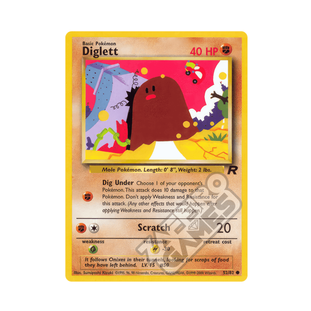 52/82 Diglett Comune Unlimited (ITA) - Team Rocket rr