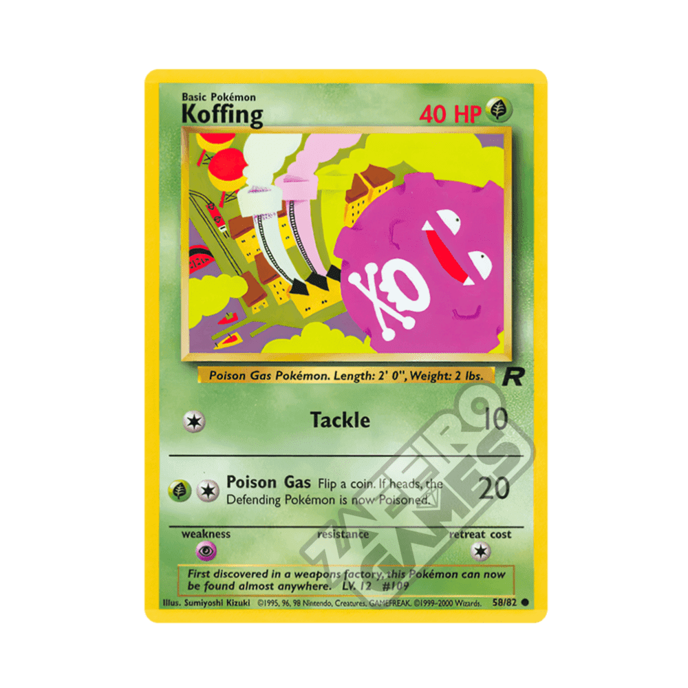 58/82 Koffing Comune Unlimited (ITA) - Team Rocket rr