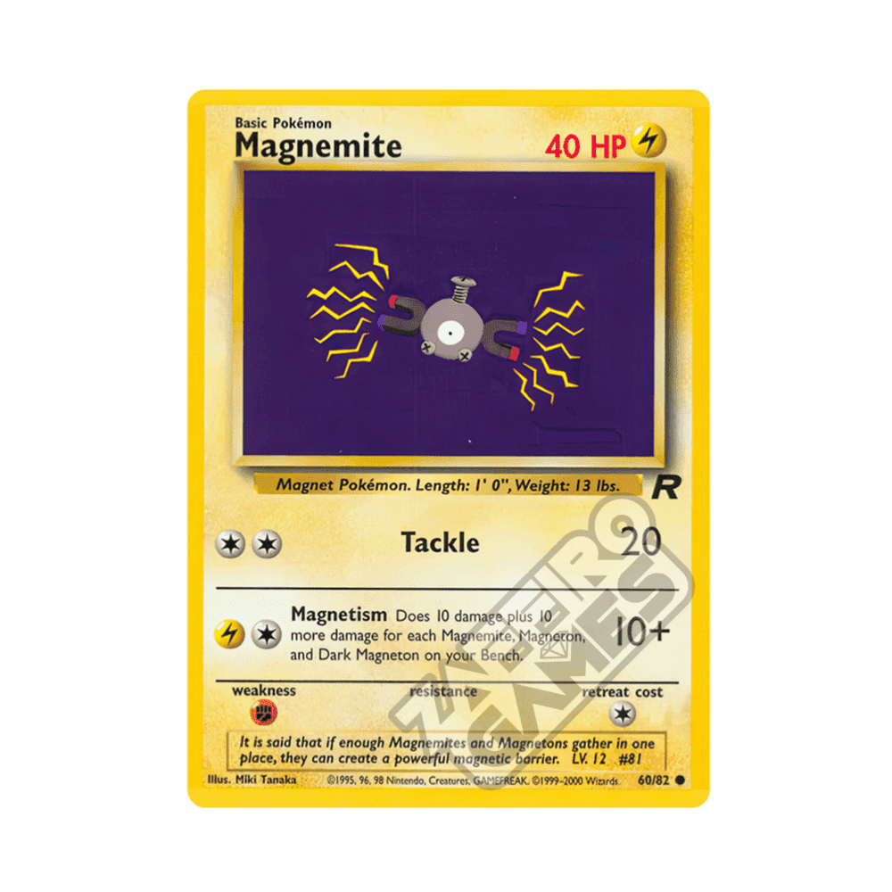 60/82 Magnemite Comune Unlimited (ITA) - Team Rocket rr