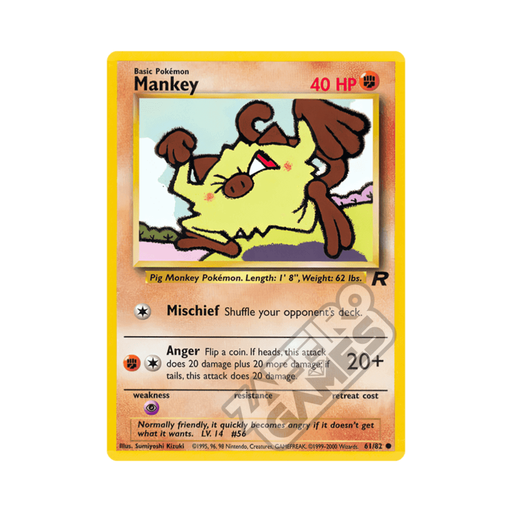 61/82 Mankey Comune Unlimited (ITA) - Team Rocket rr