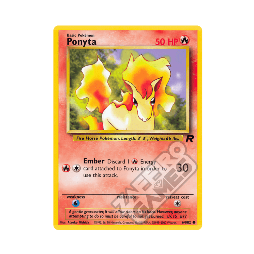 64/82 Ponyta Comune Unlimited (ITA) - Team Rocket rr
