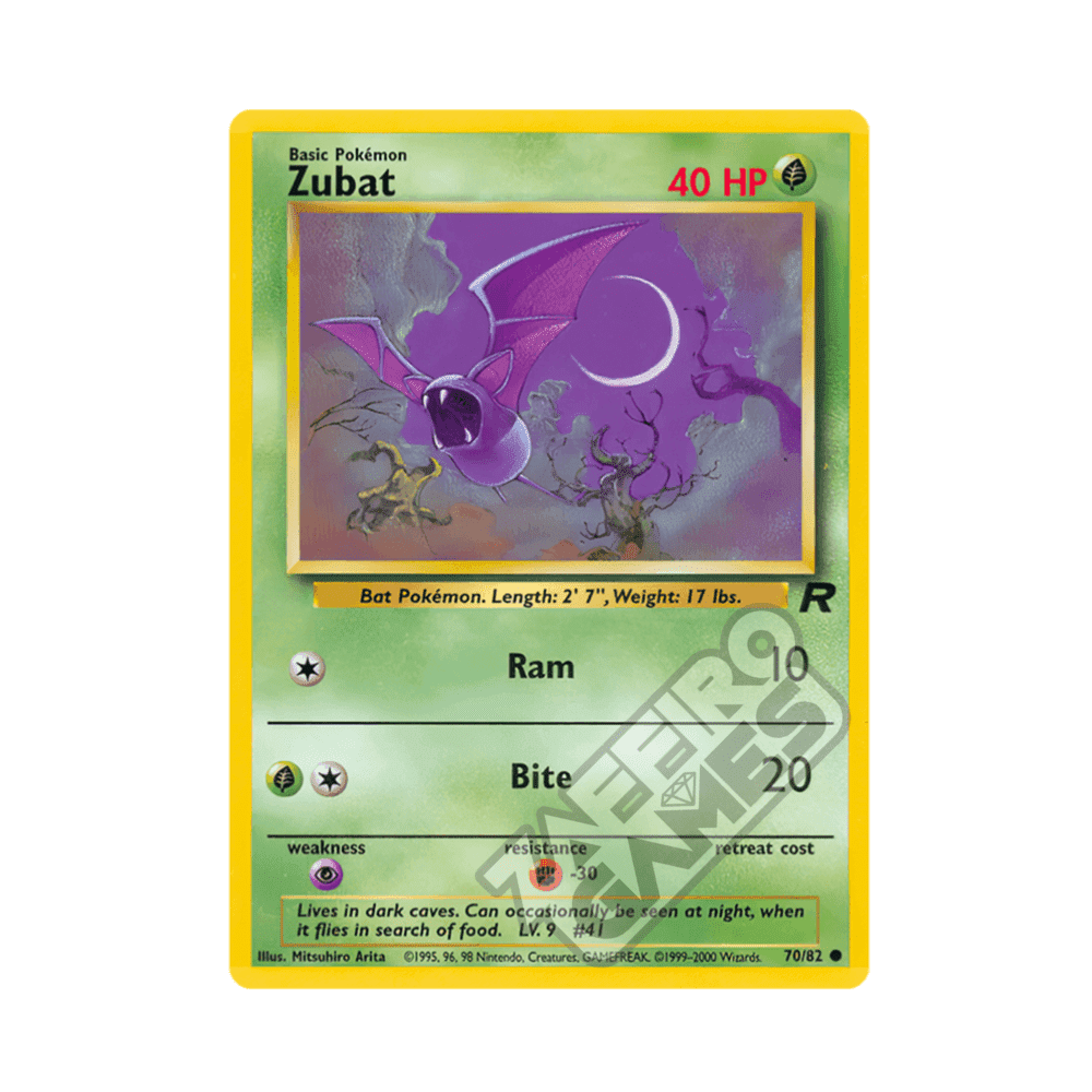 70/82 Zubat Comune Unlimited (ITA) - Team Rocket rr