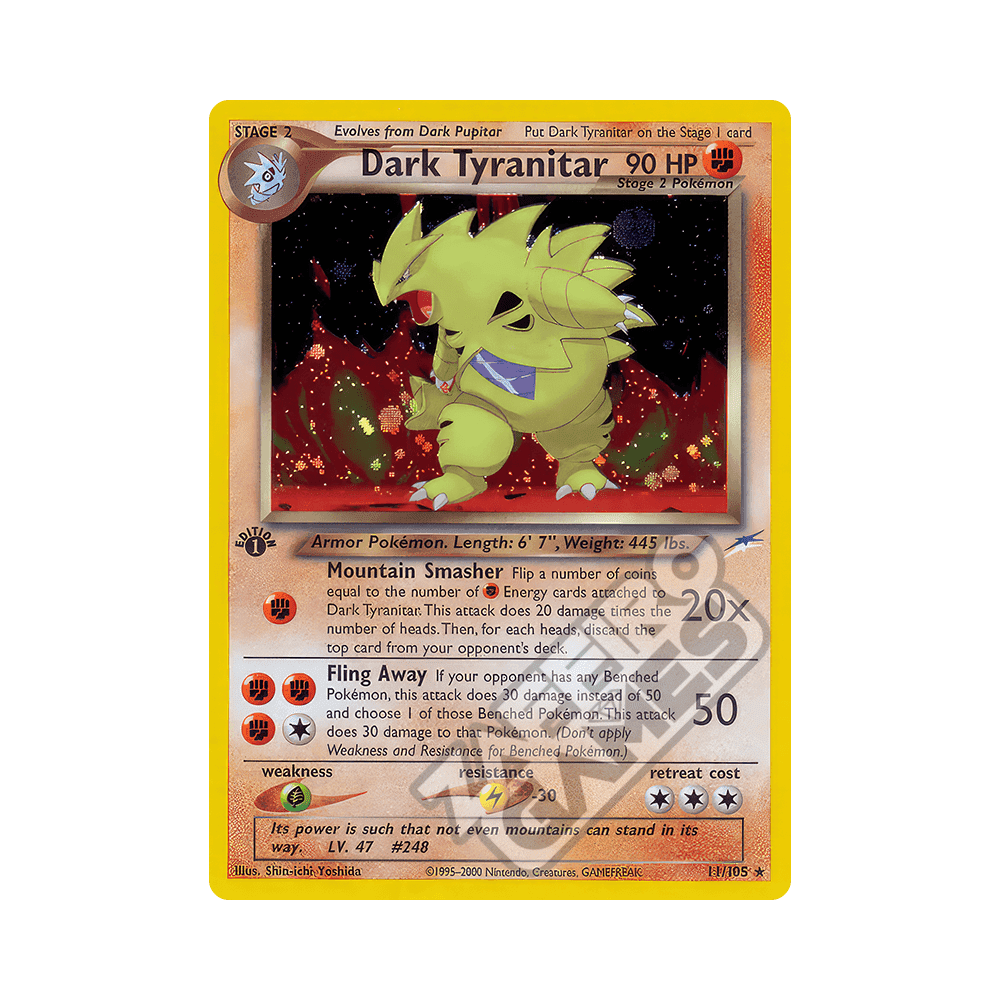 01/105 Dark Tyranitar Holo Prima Edizione (ITA) - Neo Destiny | ZAFFIRO  GAMES S.R.L.