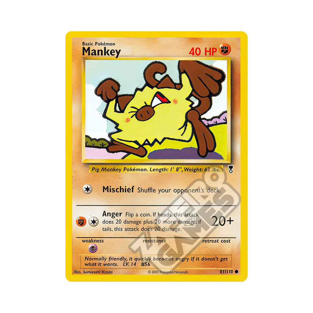 081/110 Mankey Comune (ENG) - Legendary Collection rr
