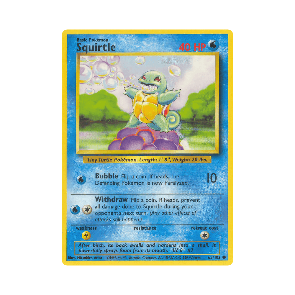 063/102 Squirtle Comune Unlimited (ITA) - Set Base-2 rr