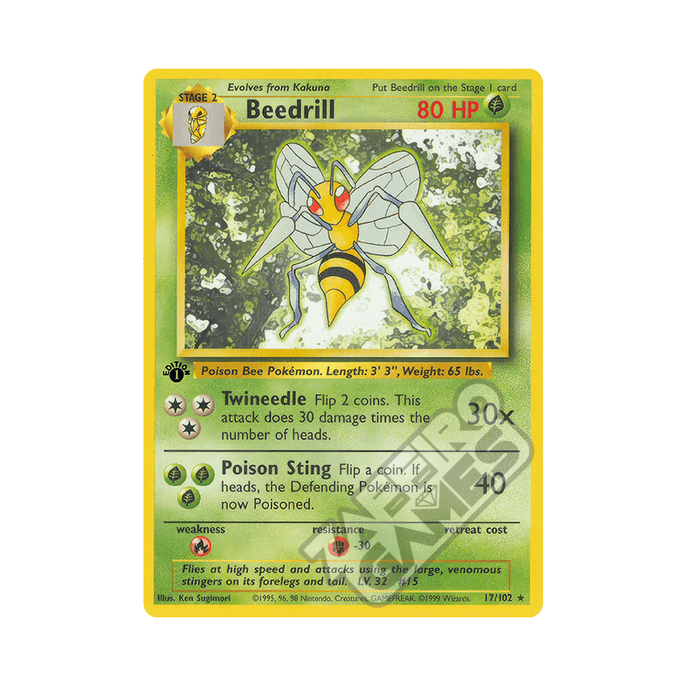 017/102 Beedrill Rara Prima Edizione (ITA) - Set Base rr