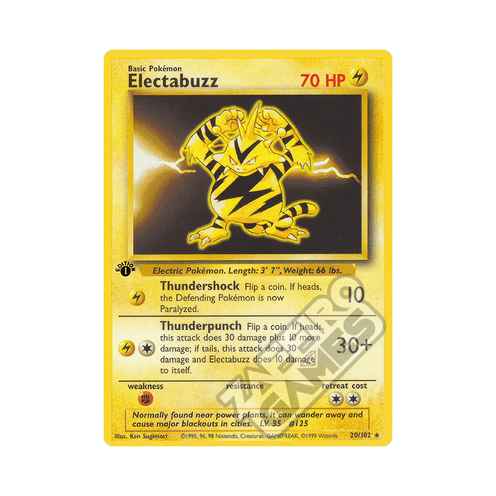 020/102 Electabuzz Rara Prima Edizione (ITA) - Set Base rr