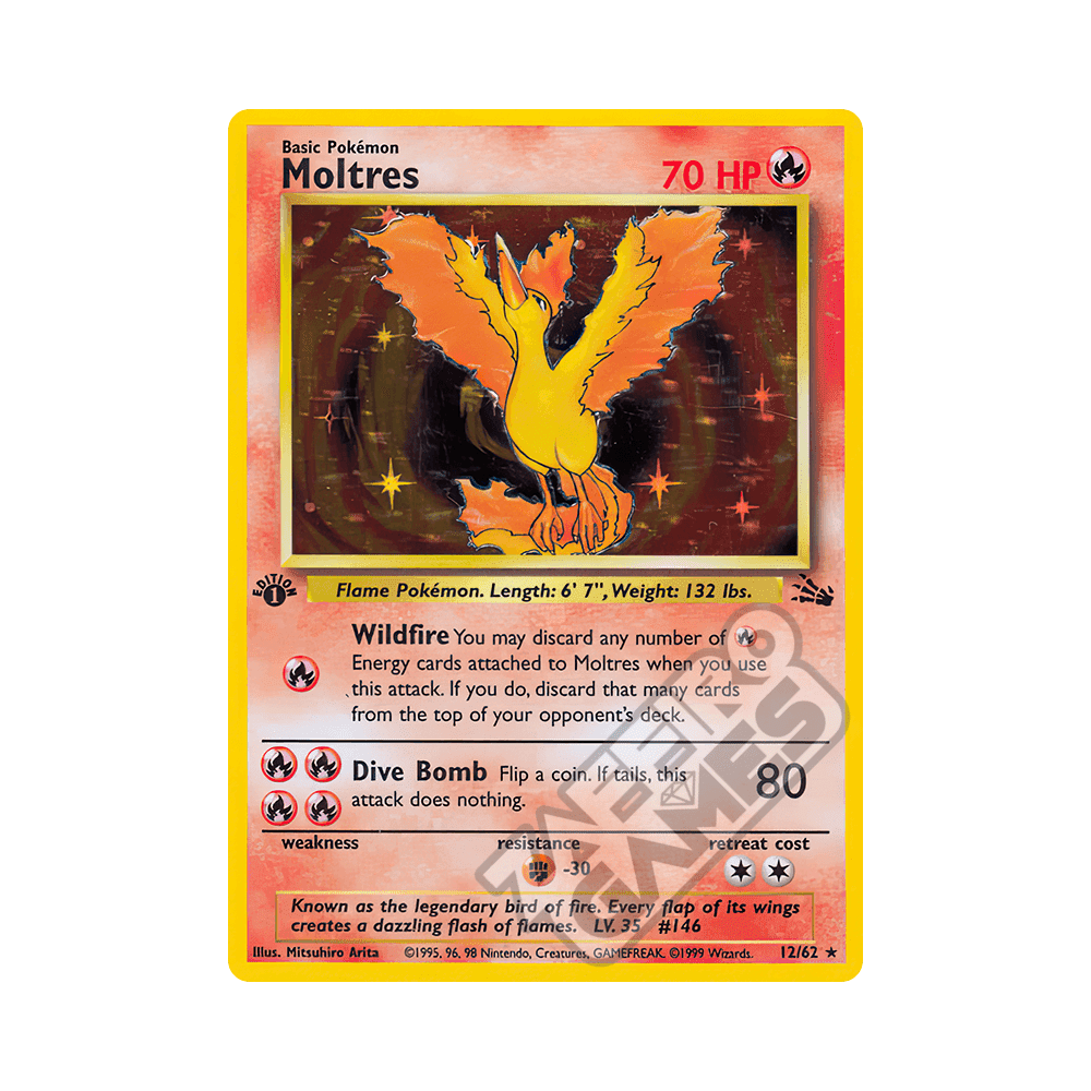 012/062 Moltres Holo Prima Edizione (IT) – Fossil rr