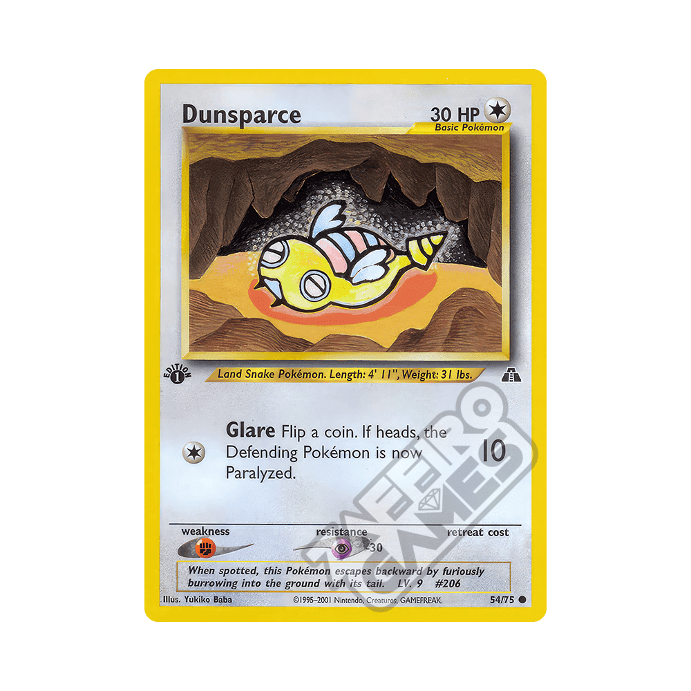 54/75 Dunsparce Comune Prima Edizione (ITA) - Neo Discovery rr
