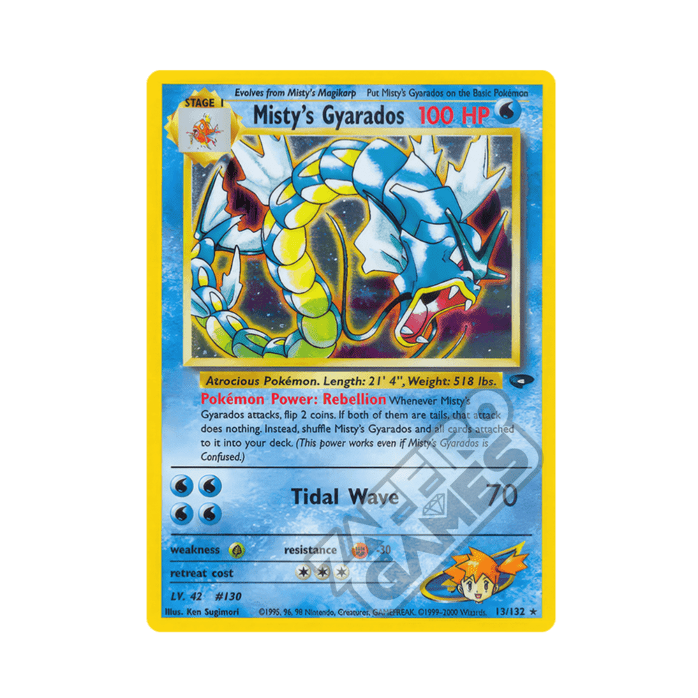013/132 Misty's Gyarados Holo Unlimited (ENG) - Gym Challenge rr
