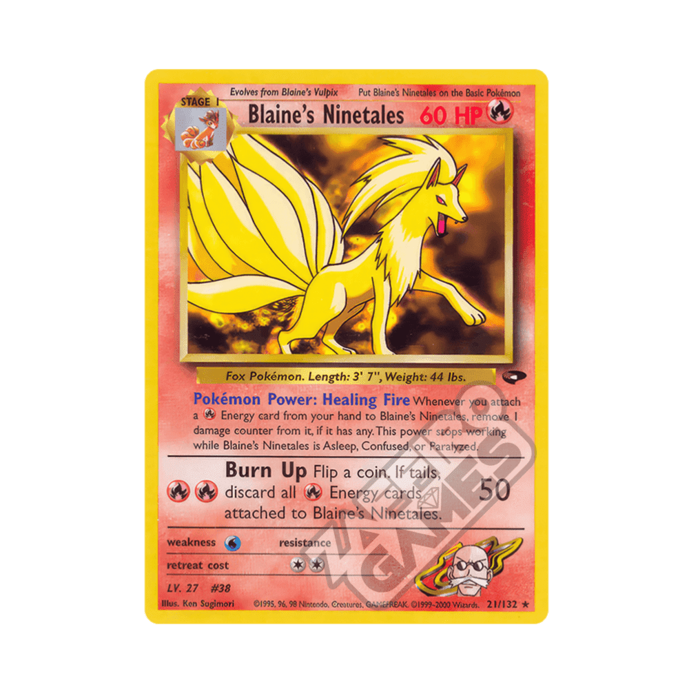 021/132 Brock's Ninetales Rara Unlimited (ENG) - Gym Challenge rr
