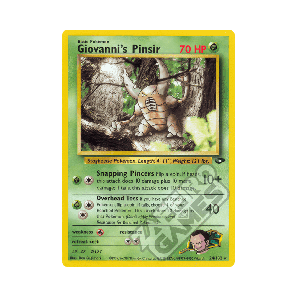 024/132 Giovanni's Pinsir Rara Unlimited (ENG) - Gym Challenge rr
