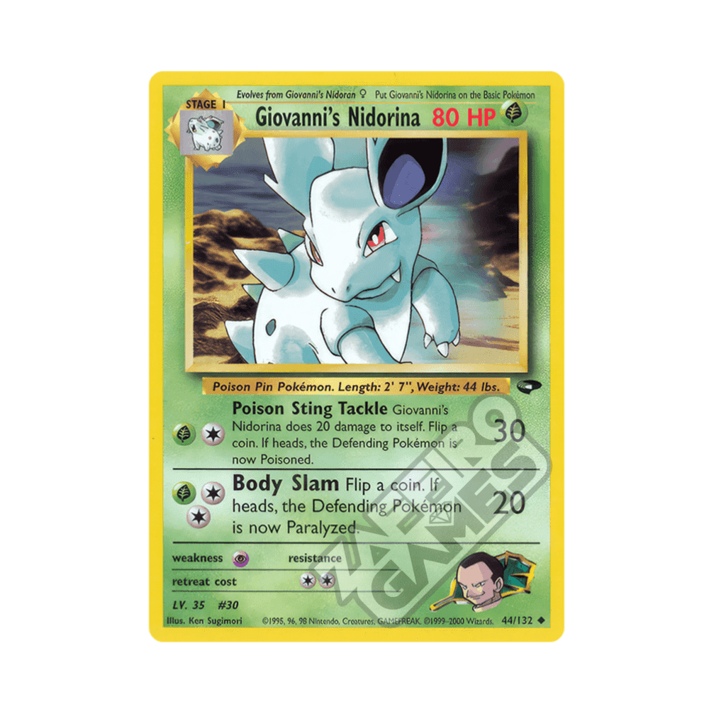044/132 Giovanni's Nidorina Non Comune Unlimited (ENG) - Gym Challenge rr