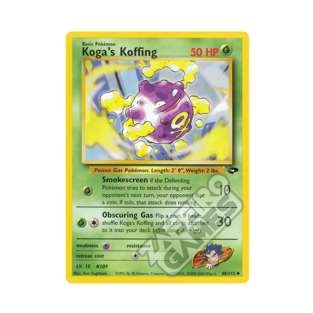048/132 Koga's Koffing Non Comune Unlimited (ENG) - Gym Challenge rr