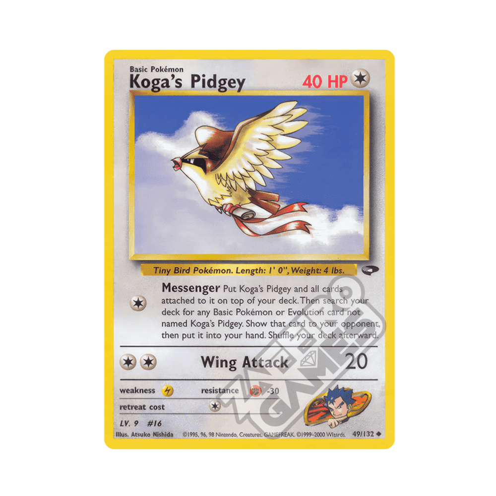 049/132 Koga's Pidgey Non Comune Unlimited (ENG) - Gym Challenge rr