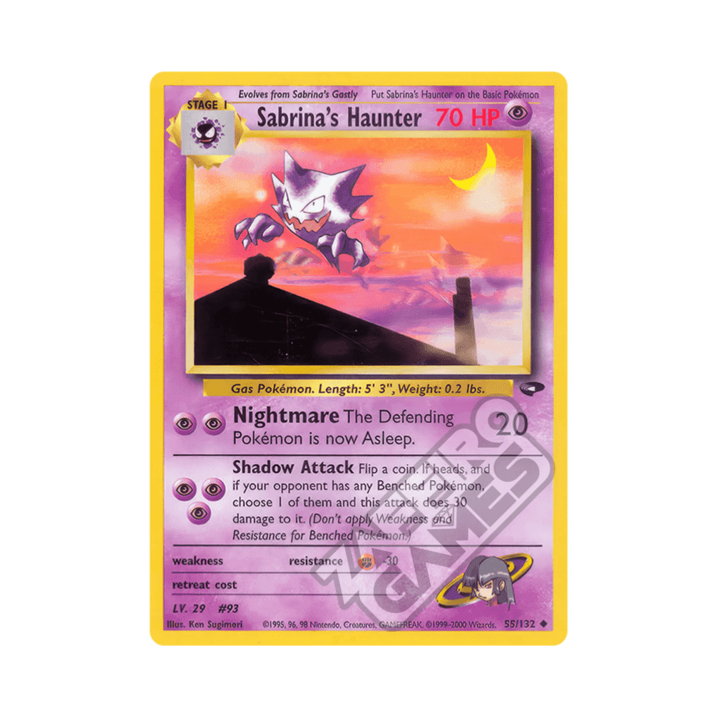 055/132 Sabrina's Haunter Non Comune Unlimited (ENG) - Gym Challenge rr