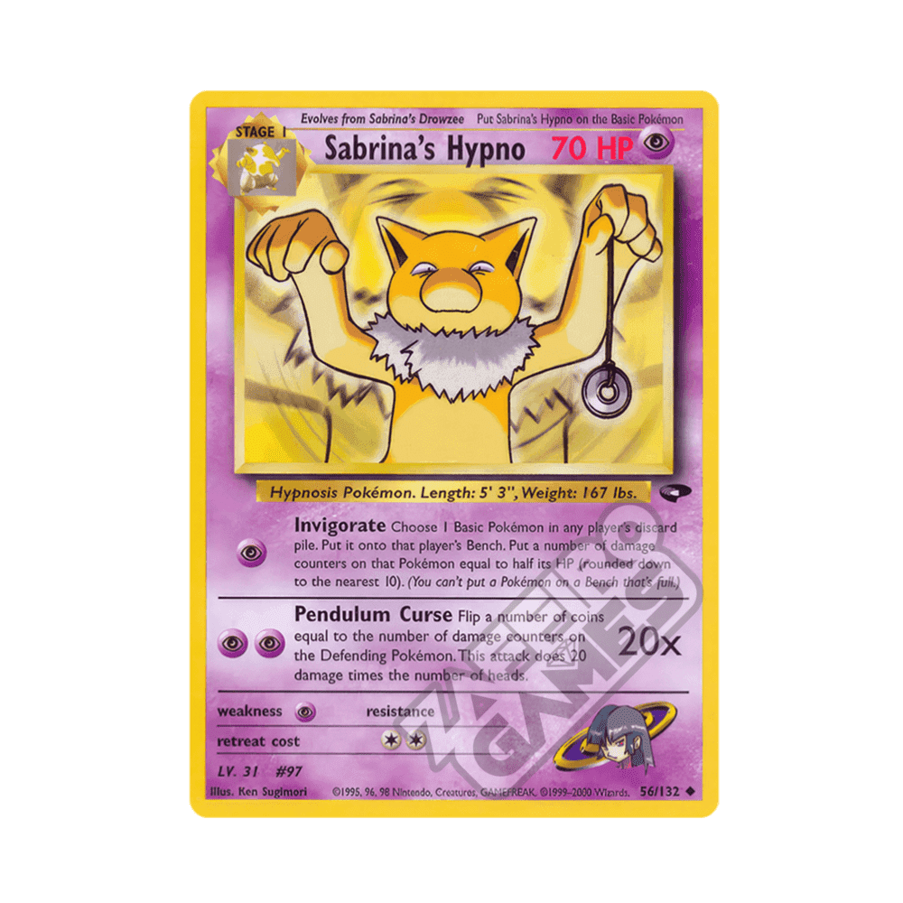 056/132 Sabrina's Hypno Non Comune Unlimited (ENG) - Gym Challenge rr