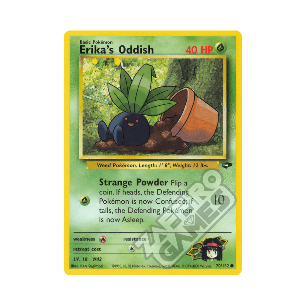 070/132 Erika's Oddish Non Comune Unlimited (ENG) - Gym Challenge rr