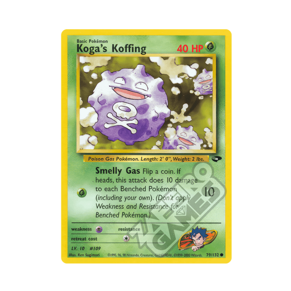 079/132 Koga's Koffing Comune Unlimited (ENG) - Gym Challenge rr