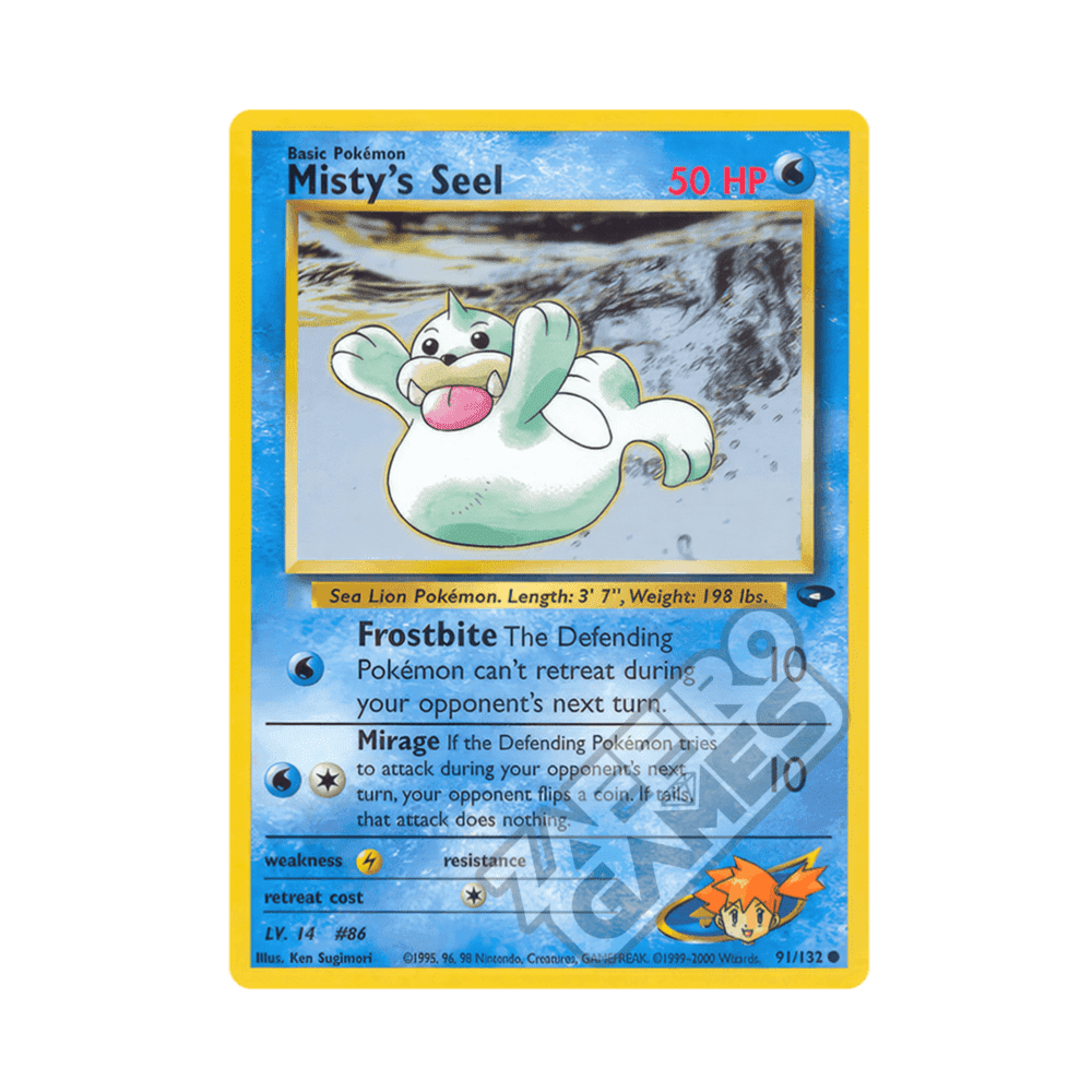 091/132 Misty's Seel Comune Unlimited (ENG) - Gym Challenge rr