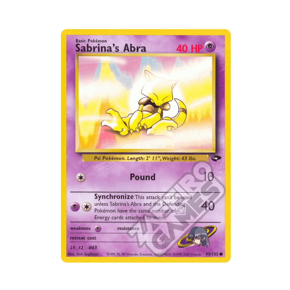 093/132 Sabrina's Abra Comune Unlimited (ENG) - Gym Challenge rr