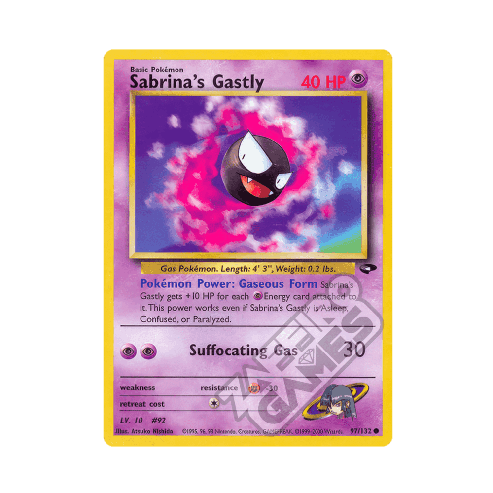 097/132 Sabrina's Gastly Comune Unlimited (ENG) - Gym Challenge rr