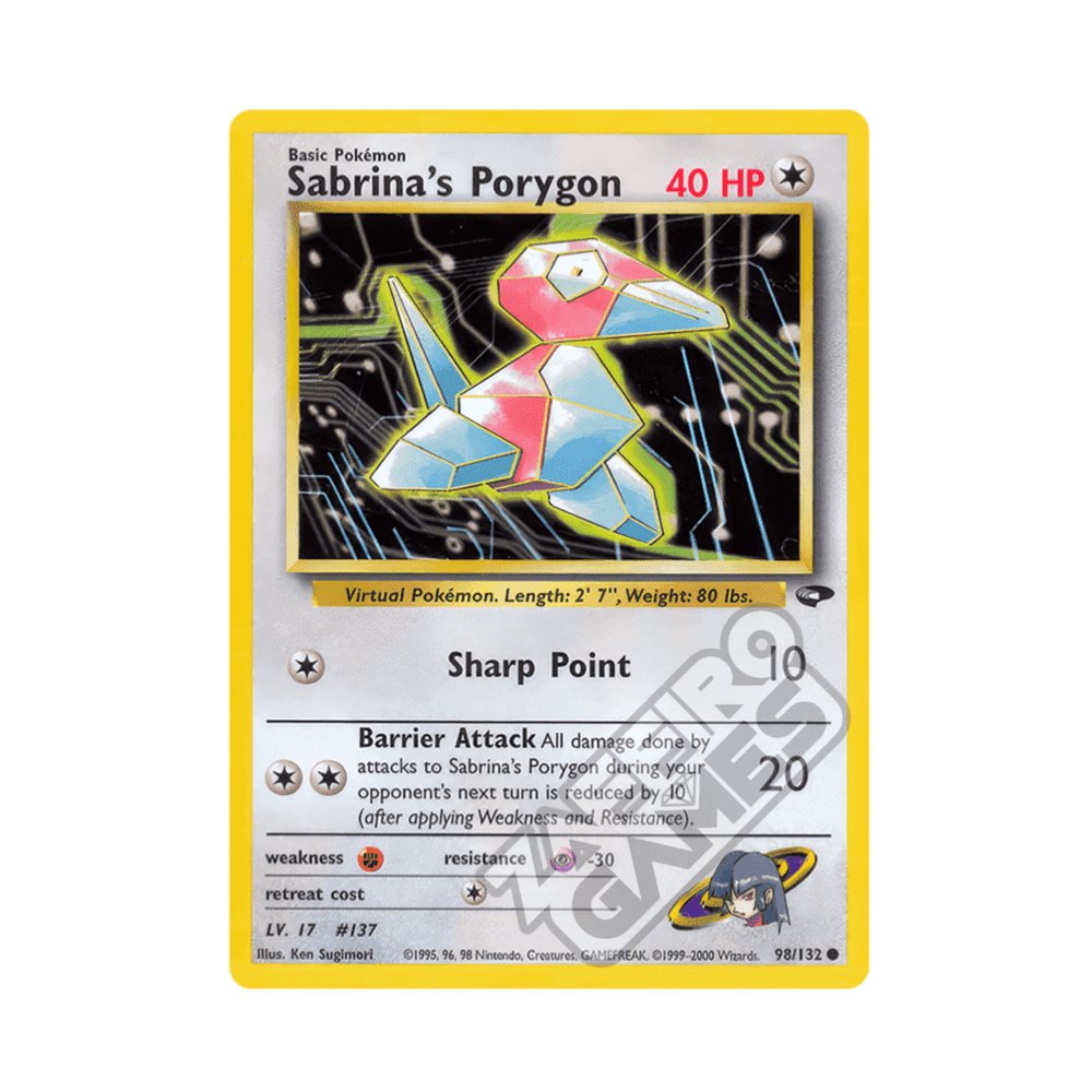 098/132 Sabrina's Porygon Comune Unlimited (ENG) - Gym Challenge rr