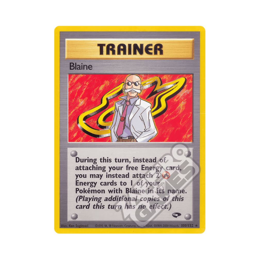 100/132 Blaine Rara Unlimited (ENG) - Gym Challenge rr