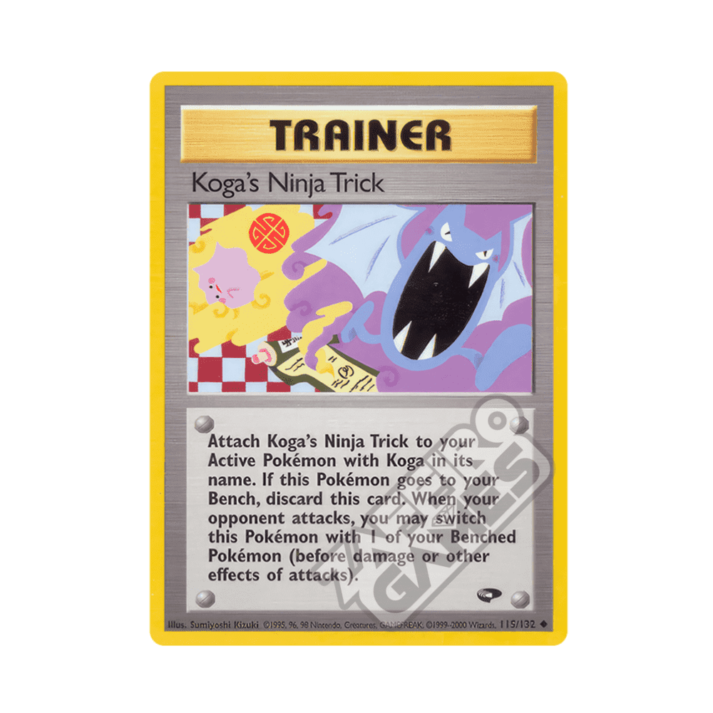 115/132 Koga's Ninja Trick Non Comune Unlimited (ENG) - Gym Challenge rr